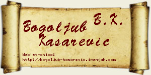 Bogoljub Kašarević vizit kartica